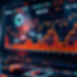 Visual representation of cryptocurrency data analytics