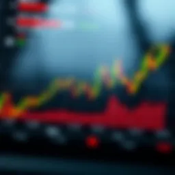 A detailed chart showing cryptocurrency market trends