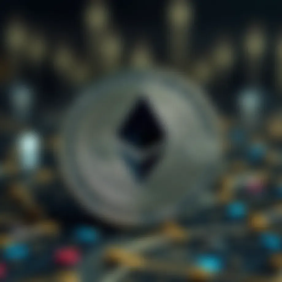 Symbolic representation of Ethereum blockchain technology