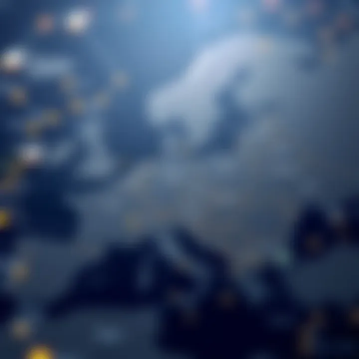 Map highlighting regulatory frameworks for digital assets