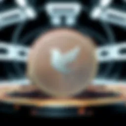 A futuristic digital representation of the Songbird coin