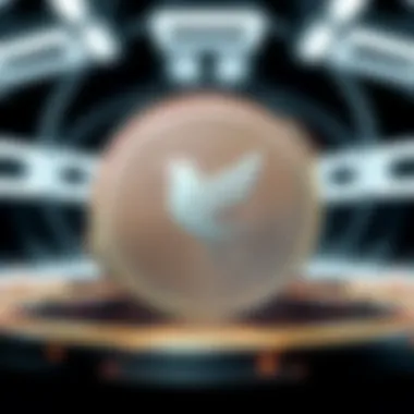 A futuristic digital representation of the Songbird coin