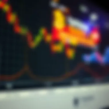 Graph showing market volatility